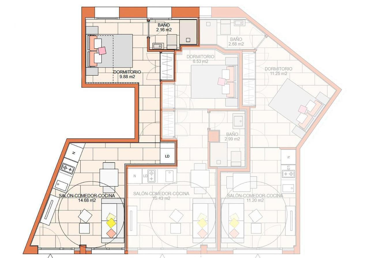 New 1 Min Metro, Cozy 1 Bed Close To Downtown, Wifi A Madrid Buitenkant foto